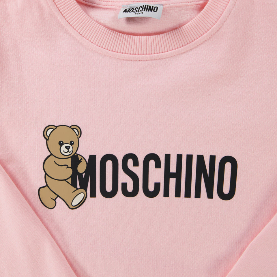 Moschino Kids Girls Sweater Light Pink
