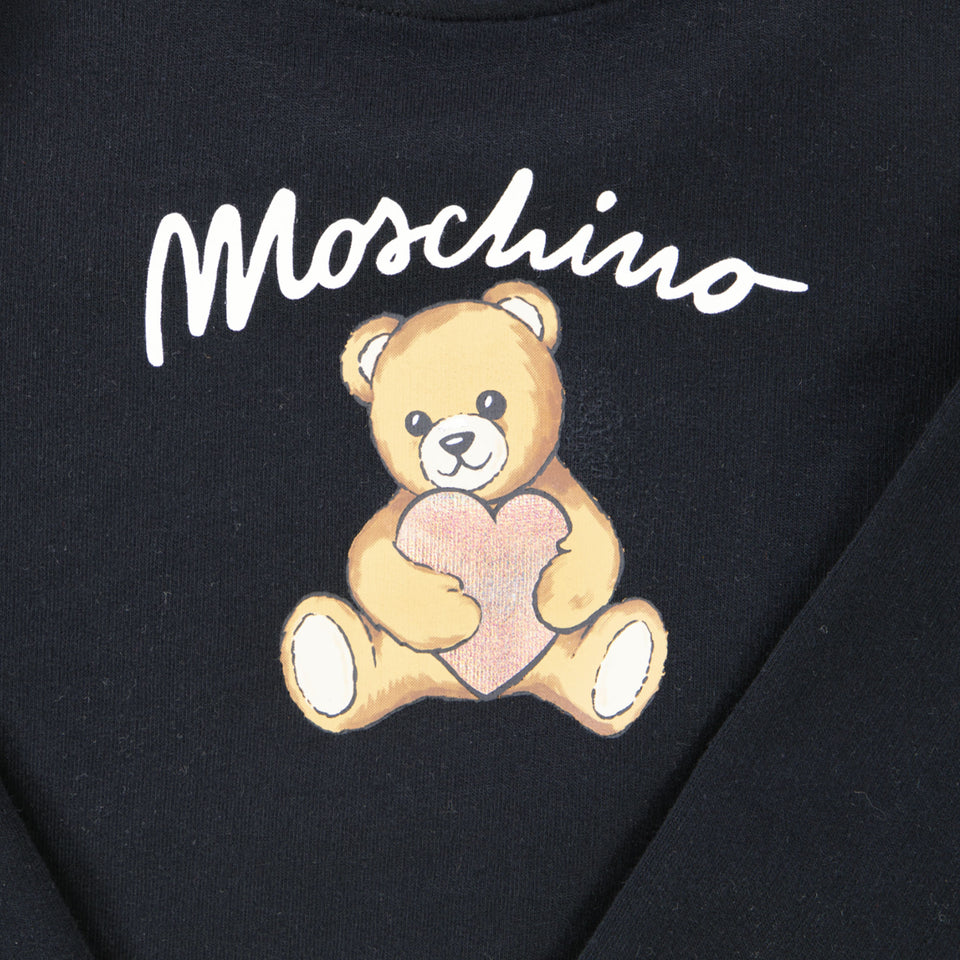 Moschino Kinder Meisjes Jurk In Zwart