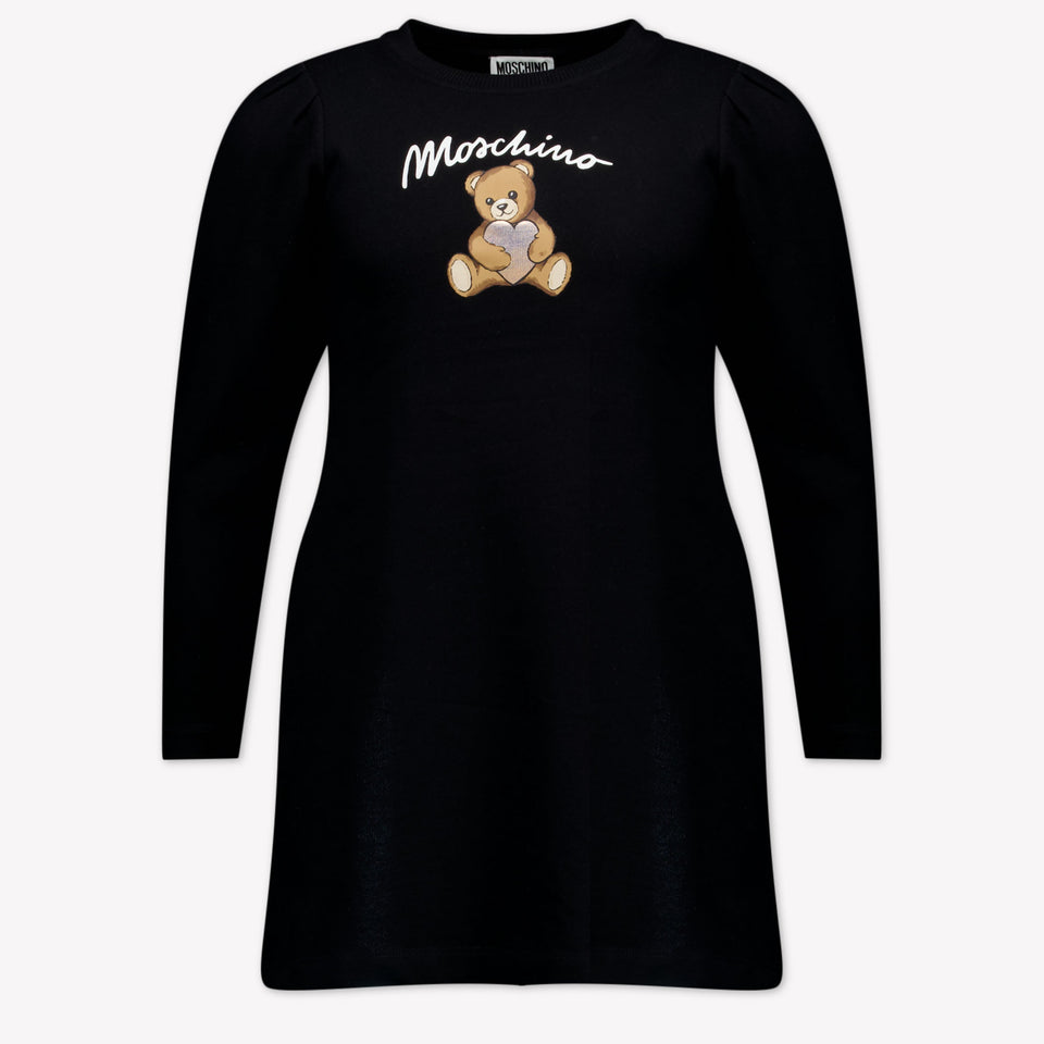 Moschino Kinder Meisjes Jurk In Zwart