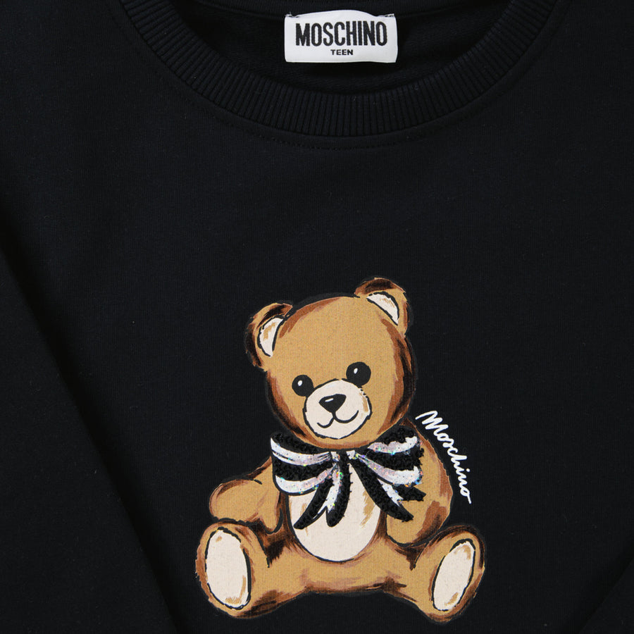 Moschino Kinder Meisjes Jurk In Zwart