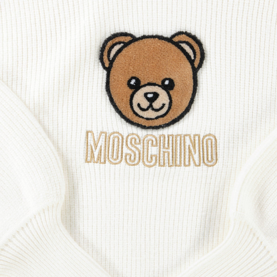 Moschino Enfant Filles Pull dans le blanc off