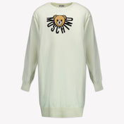 Moschino Kinder Meisjes Jurk In Off White