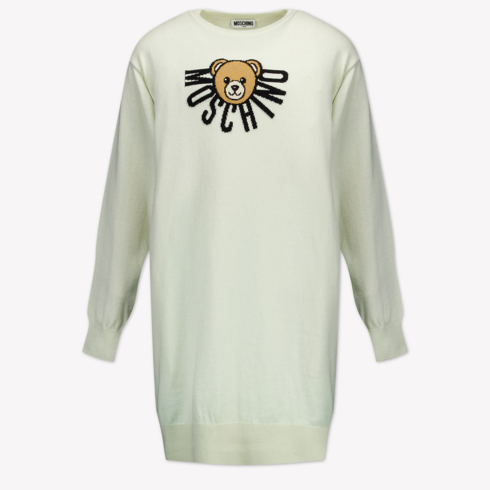 Moschino Kinder Meisjes Jurk In Off White