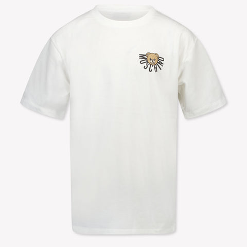 Moschino Kinder Unisex T-Shirt Grauweiß