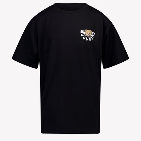 Moschino Kinder Unisex T-Shirt Schwarz