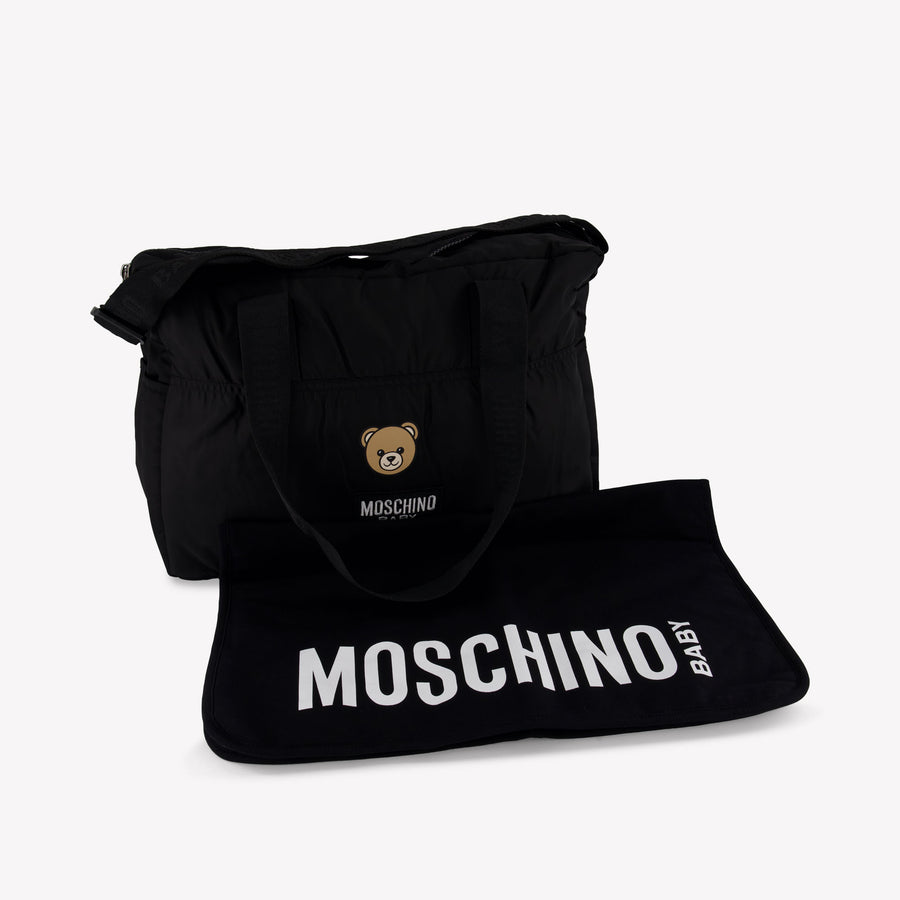 Moschino Bebé Unisex Bolsa de pañales Negro