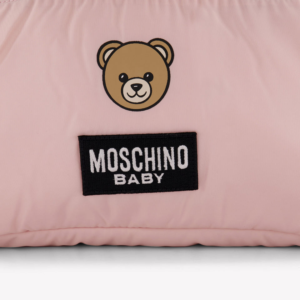 Moschino Baby Unisex Luiertas In Licht Roze