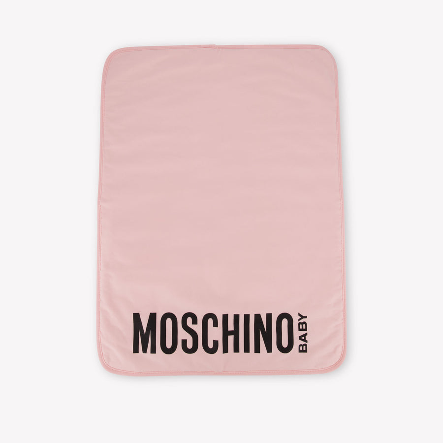 Moschino Bebé Unisex Bolsa de pañales Rosa claro