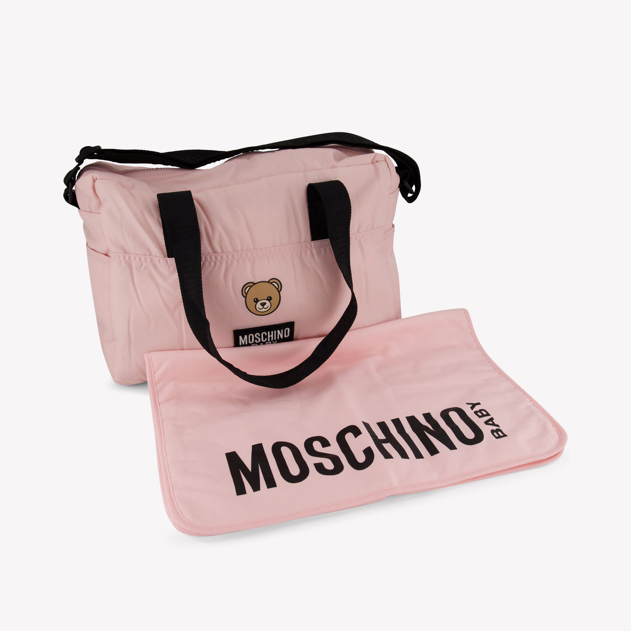 Moschino Bebé Unisex Bolsa de pañales Rosa claro