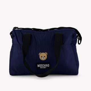 Moschino Baby Unisex Wickeltasche Marineblau