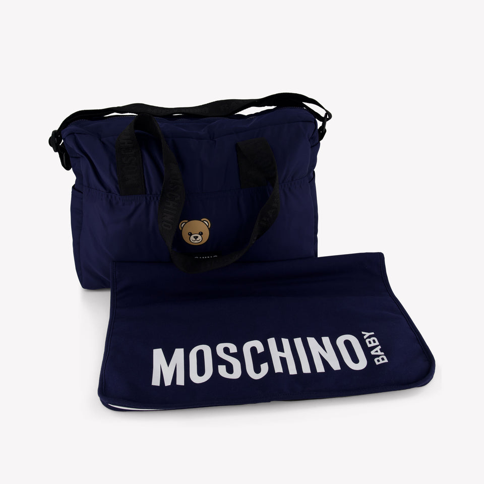 Moschino Baby Unisex Wickeltasche Marineblau