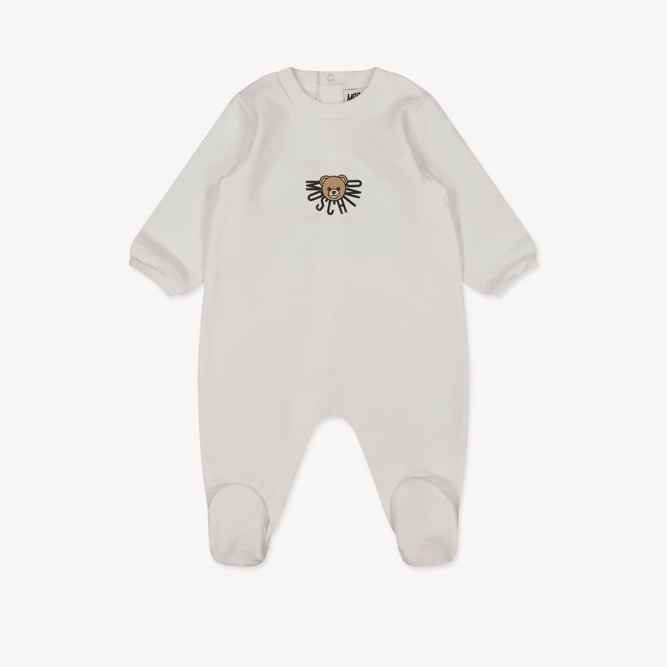 Moschino Baby Unisex Box Anzug Weiß