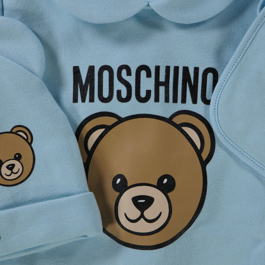 Moschino Bébé Unisexe Boîte en boîte Bleu Clair