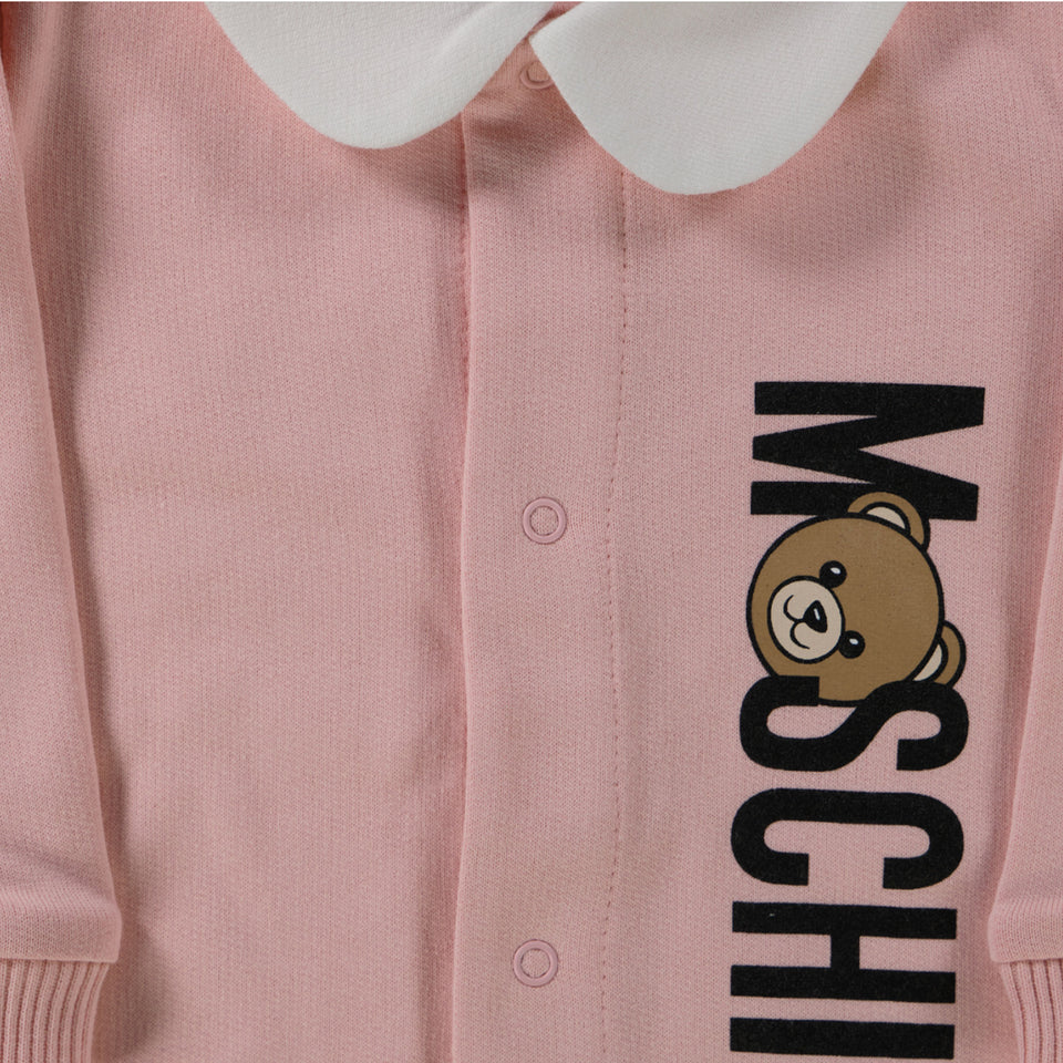 Moschino Bambino Unisex Tuta in scatola Rosa Chiaro