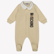 Moschino Baby Unisex Playsuit  Light Beige