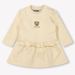 Moschino Baby Girls Dress In Light Beige – Superstellar