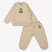 Moschino Baby Unisex Joggingpak In Licht Beige