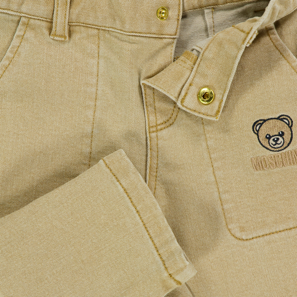 Moschino Baby Jongens Broek In Beige