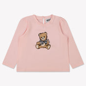 Moschino Bébé Filles T-shirt Rose Léger