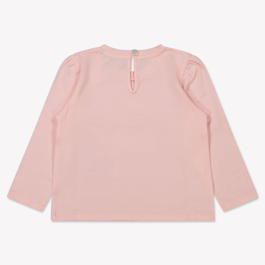 Moschino Baby Meisjes T-Shirt In Licht Roze