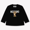 Moschino Bebé Unisex Camiseta en Negro
