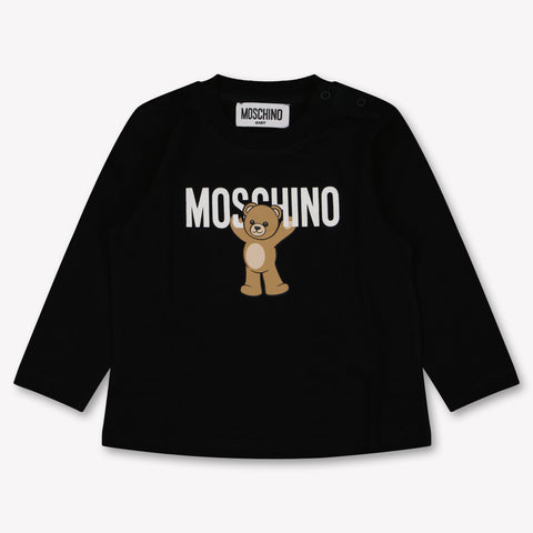 Moschino Baby Unisex T-Shirt In Zwart