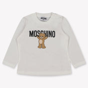 Moschino Baby Unisex T-Shirt Grauweiß