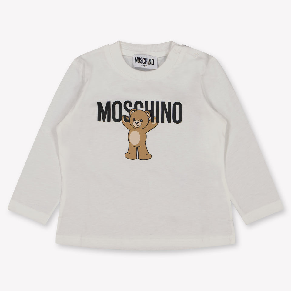 Moschino Baby Unisex T-Shirt Grauweiß