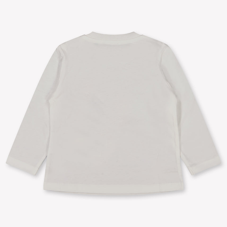 Moschino Baby Unisex T-Shirt Grauweiß