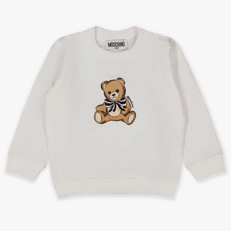Moschino Bébé Filles Pull dans le blanc off