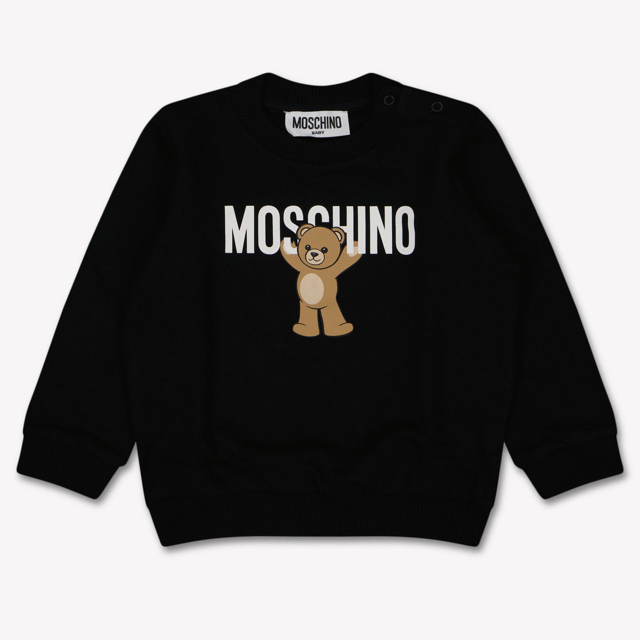 Moschino Baby Unisex Trui In Zwart