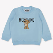 Moschino Baby Unisex Trui In Licht Blauw