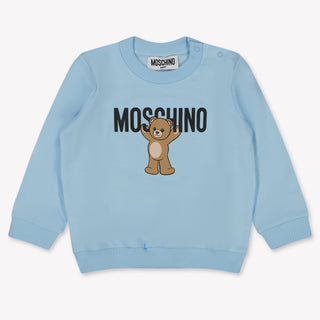 Moschino Baby Unisex Sweater  Light Blue