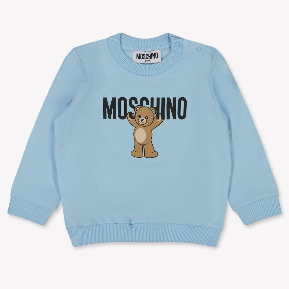 Moschino Baby Unisex Trui In Licht Blauw