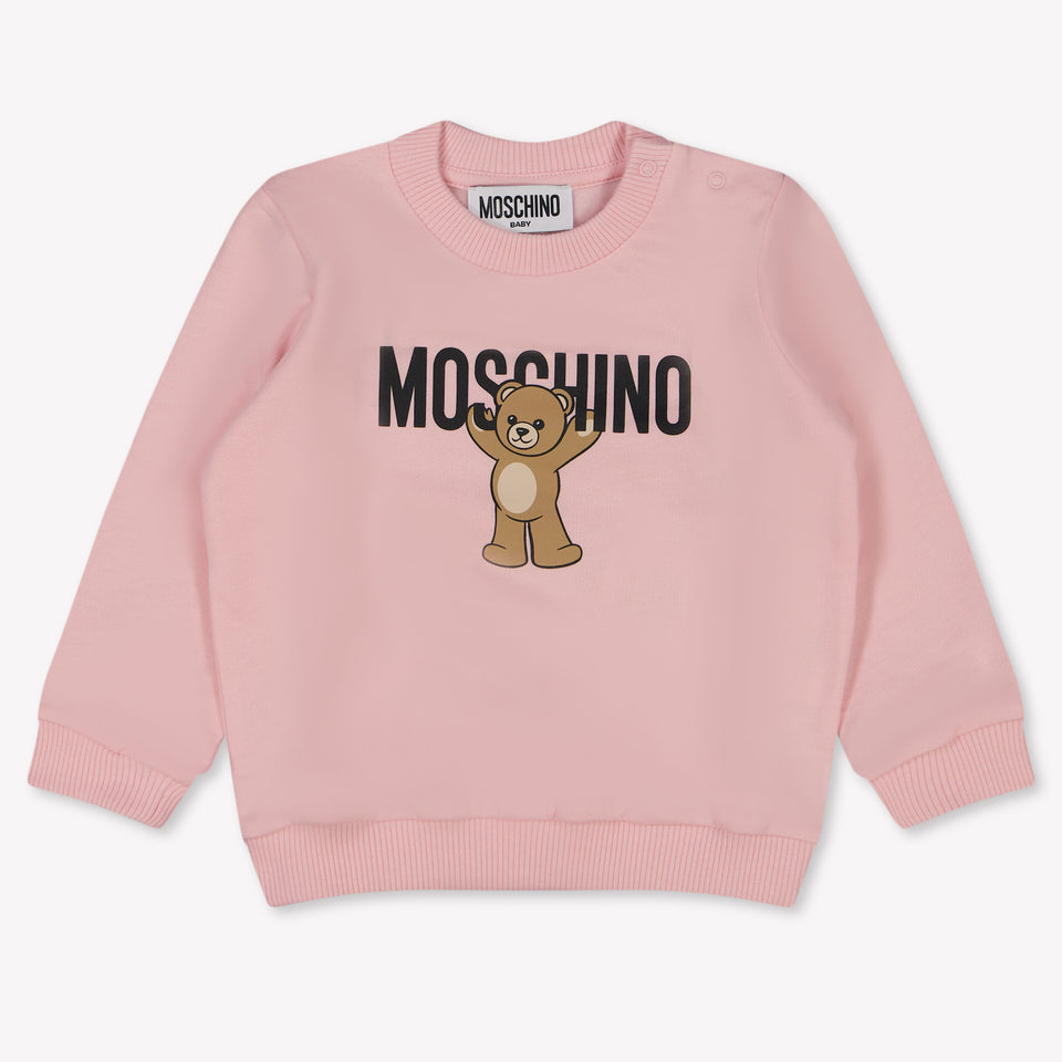 Moschino Bébé Unisexe Pull Rose Léger