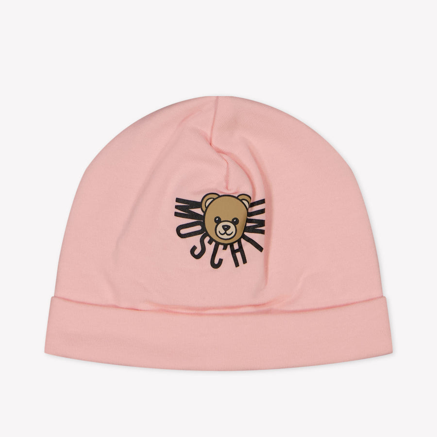 Moschino Baby Unisex Muts In Licht Roze