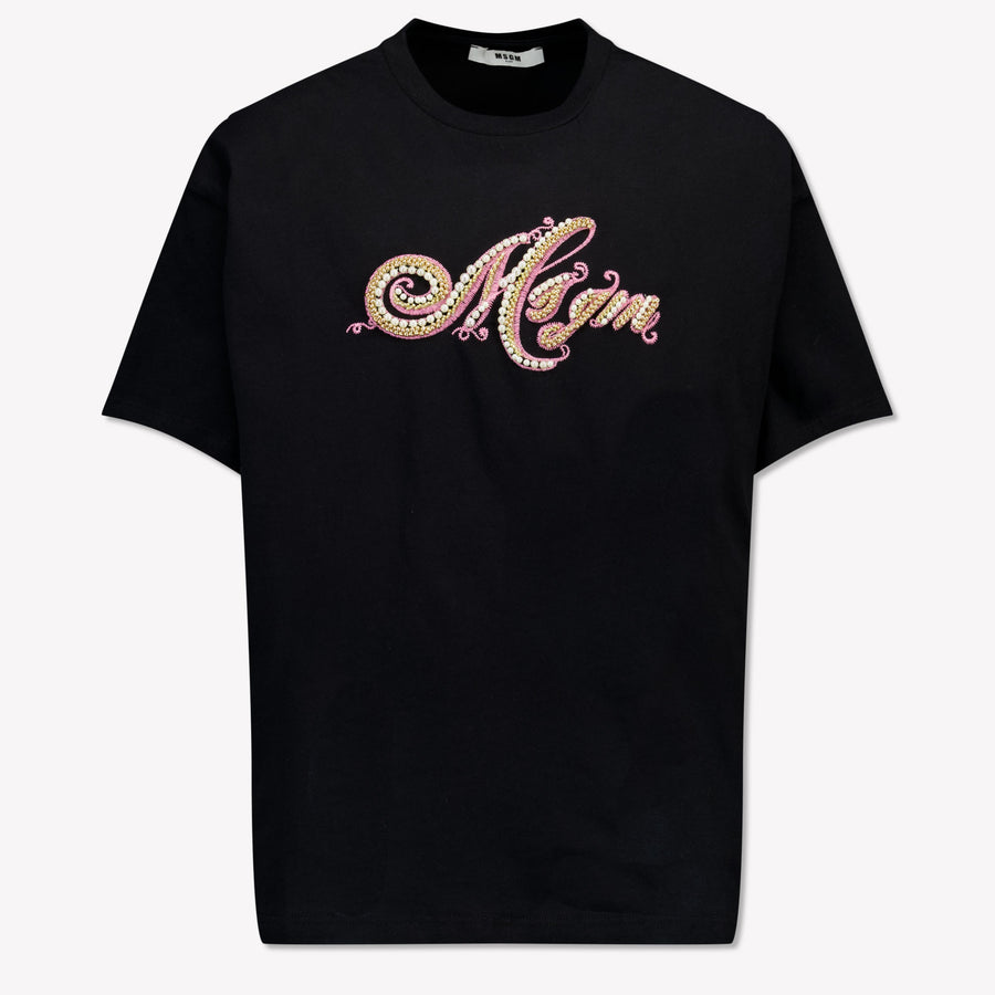 MSGM Kinder Mädchen T-Shirt Schwarz