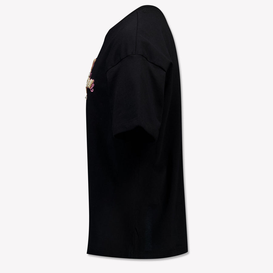MSGM Kinder Mädchen T-Shirt Schwarz