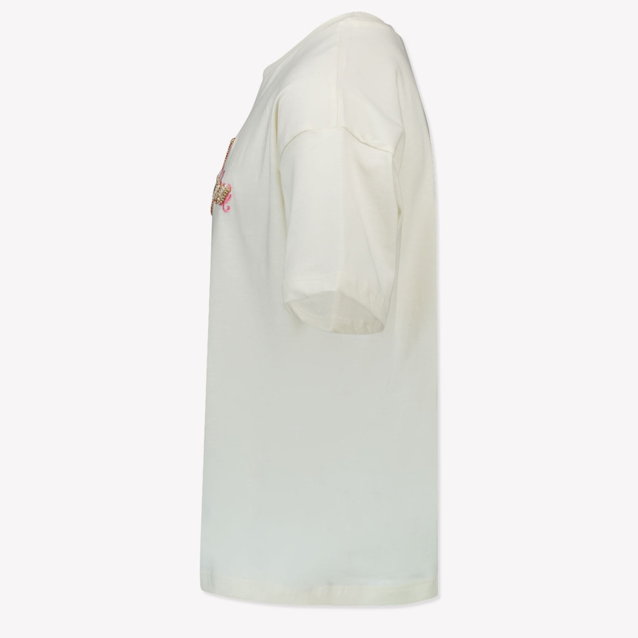 MSGM Kinder Mädchen T-Shirt Grauweiß