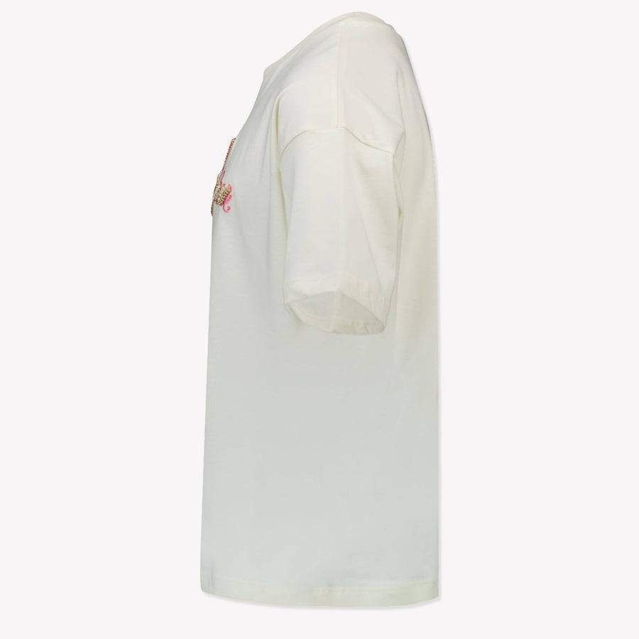 MSGM Kinder Mädchen T-Shirt Grauweiß