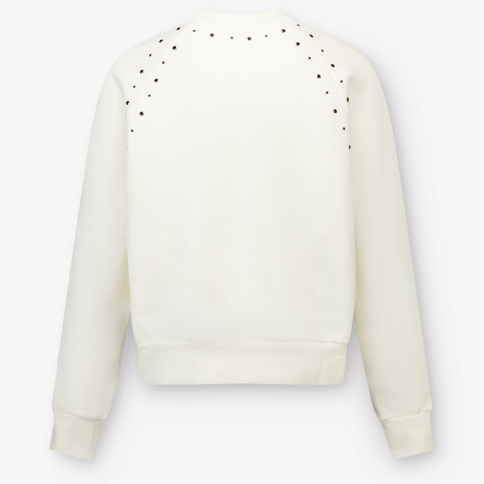 MSGM Kinder Meisjes Trui In Off White