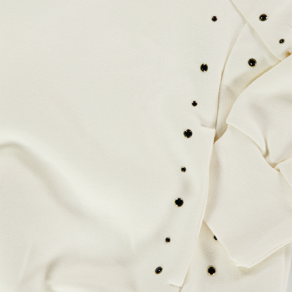 MSGM Kinder Meisjes Trui In Off White