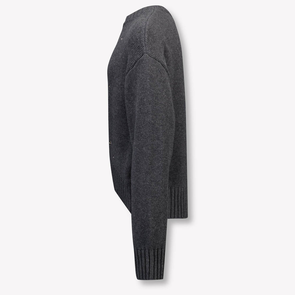 MSGM Kids Girls Sweater Gray