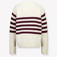 MSGM Kinder Mädchen Pullover Grauweiß