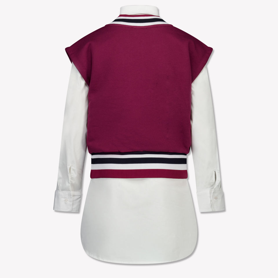 MSGM Ragazzo Ragazze Tunica Bordeaux