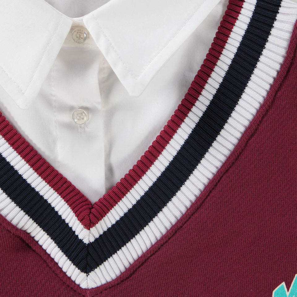 MSGM Ragazzo Ragazze Tunica Bordeaux