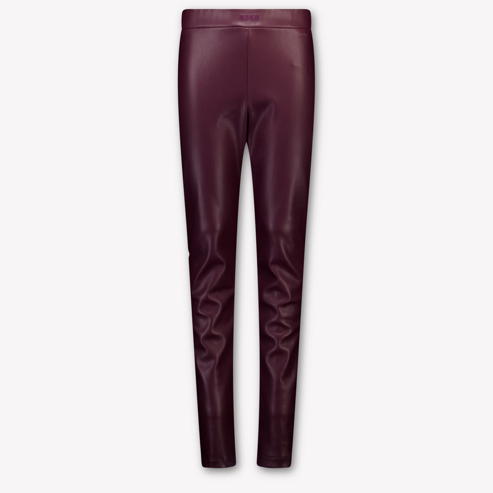 MSGM Kinder Mädchen Leggings Bordeaux
