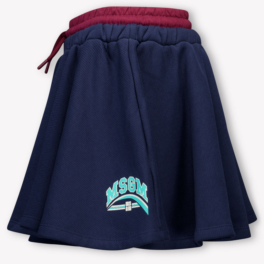 MSGM Enfant Filles Jupe Navy