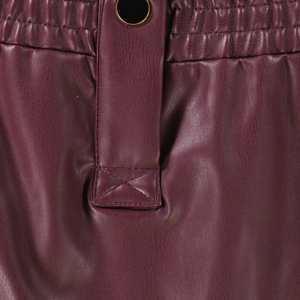 MSGM Kinder Meisjes Rokje In Bordeaux