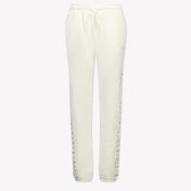 MSGM Ragazzo Ragazze Pantaloni Off White